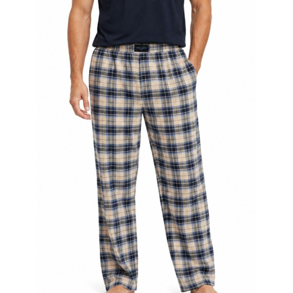 TED BAKER Men's Luxe Print Pajama Pants In Checker Mens Size Large NWT